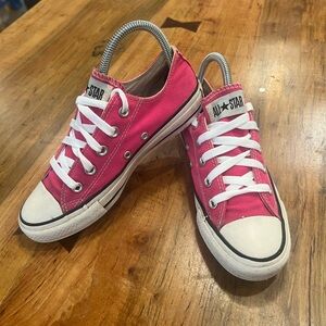 Converse Pink and White Sneakers
